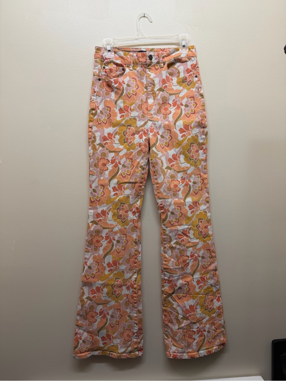 AFRM Floral Retro High-Rise Flare Pants - Picture 2 of 6